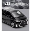 1/32 Lexus LM300h MPV игрушечный автомобиль литой металлический сплав фургон миниатюрный инерционный звук и свет коллекционная модель подарок для мальчиков