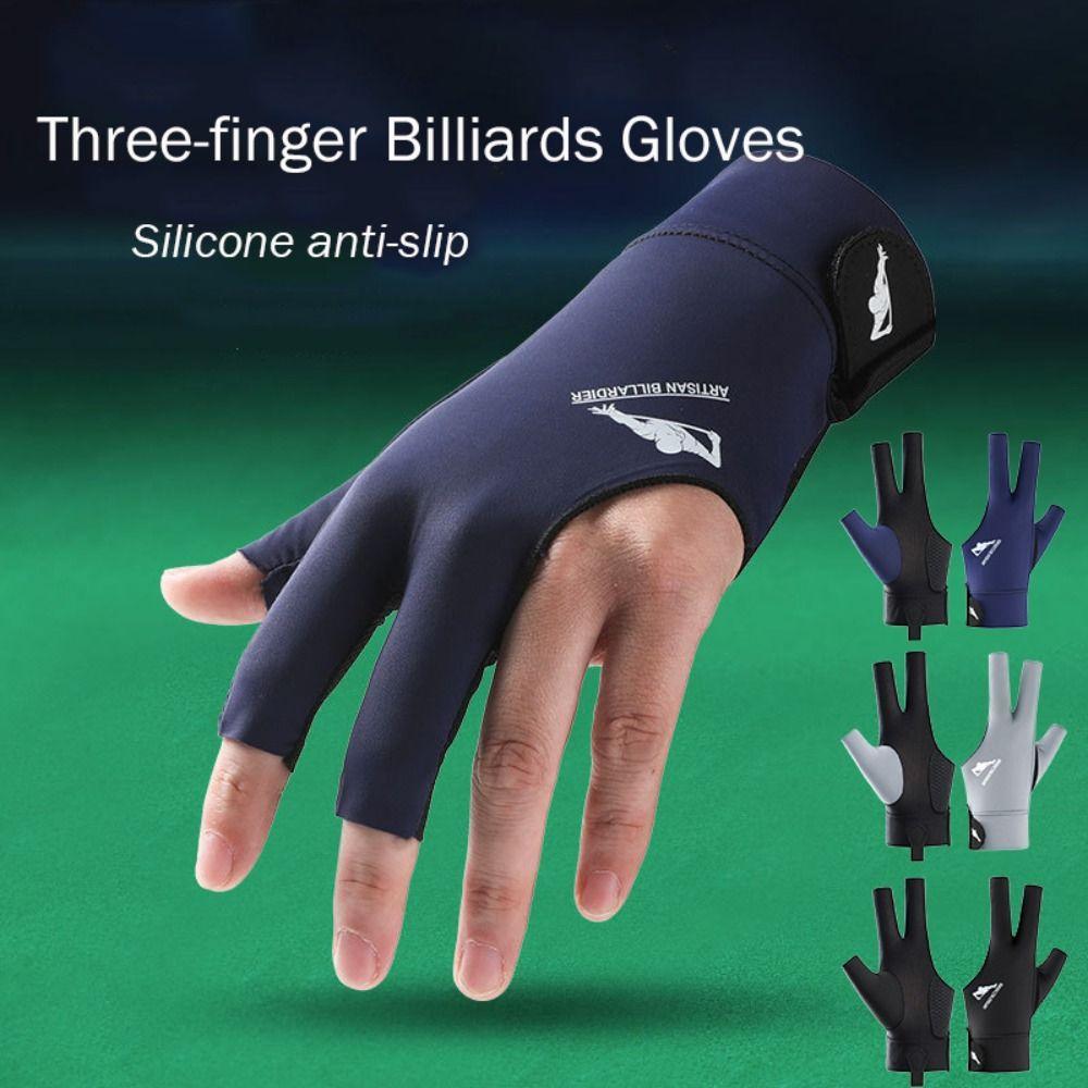 Left Right Hand Snooker Glove Anti-slip Training Glove Durable Billiard Glove  Fitness Accessories