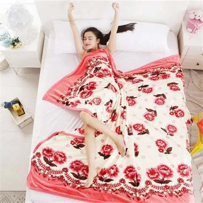 Текстиль для дома Фланель плюс флисовое одеяло Супер теплое мягкое однотонное одеяло Коралловое флисовое покрывало Матрас Пух Тонкое одеяло доступно в четырех сезонах