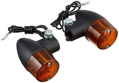 Kitaco 6094 800-5004000 Комплект мини-поворотников Rocket, Универсальный, Черный/Янтарный/С одной лампочкой