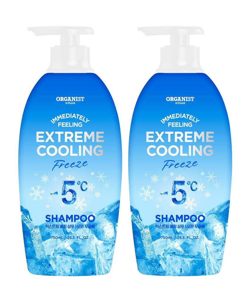 Organist Extreme Cooling Shampoo 750ml x 2