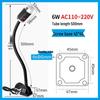 Magnetic LED Work Lights for CNC & Milling Machines, 220V/24V, Gooseneck Hose Design