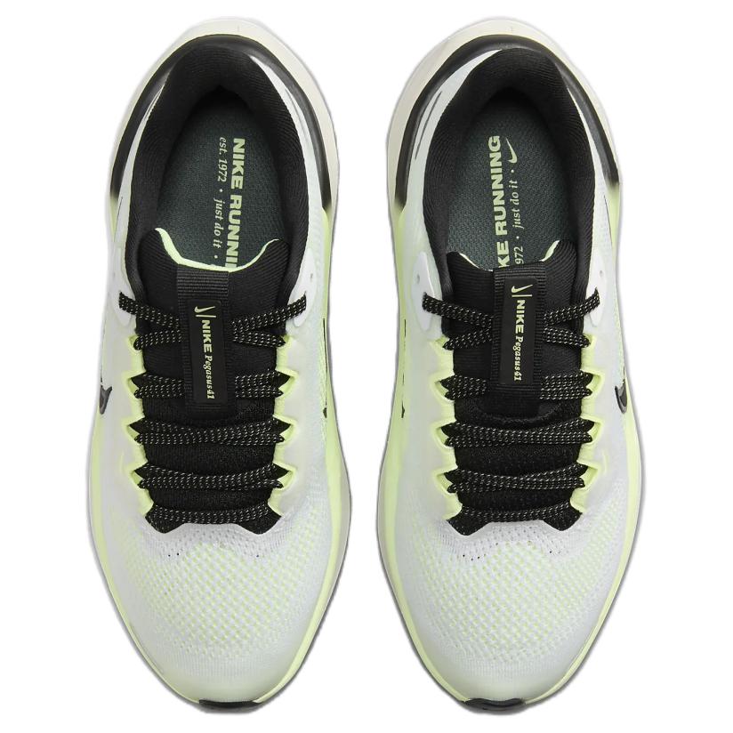 Nike Air Zoom Pegasus 41 GS White Barely Volt Kids Sneakers Vintage-Green Black FN5041-102