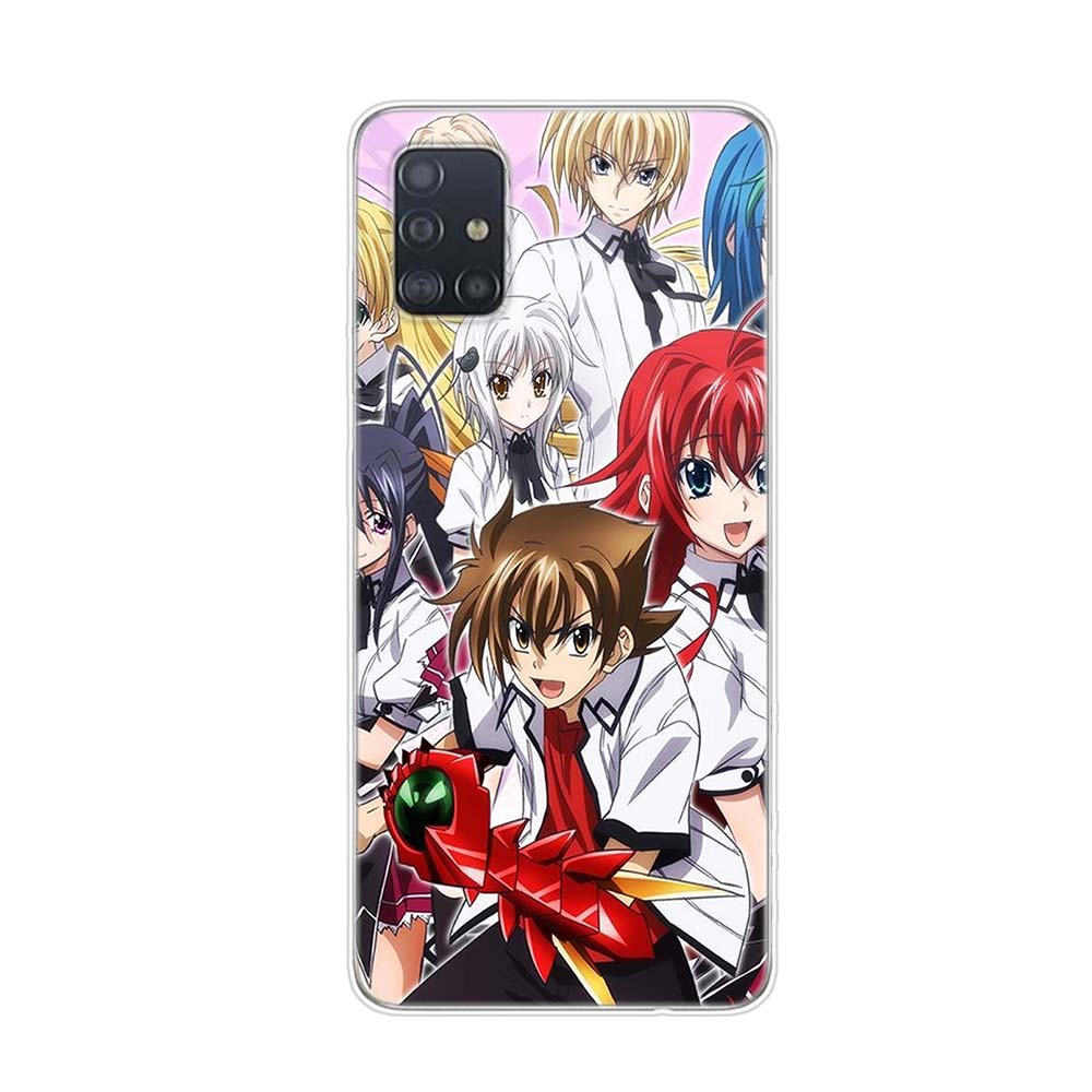 High School Dxd Anime Cartoon For Samsung Galaxy A01 A11 A12 A22 A21S A31 A41 A42 A51 A71 A32 A52 A72 A02S Soft Phone Case