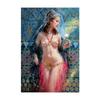 Sexy Nude Woman Scandinavian Tulle Oil Painting On Canvas Art Work Poster Print Modern Wall Art Living Room Decoration Picture
