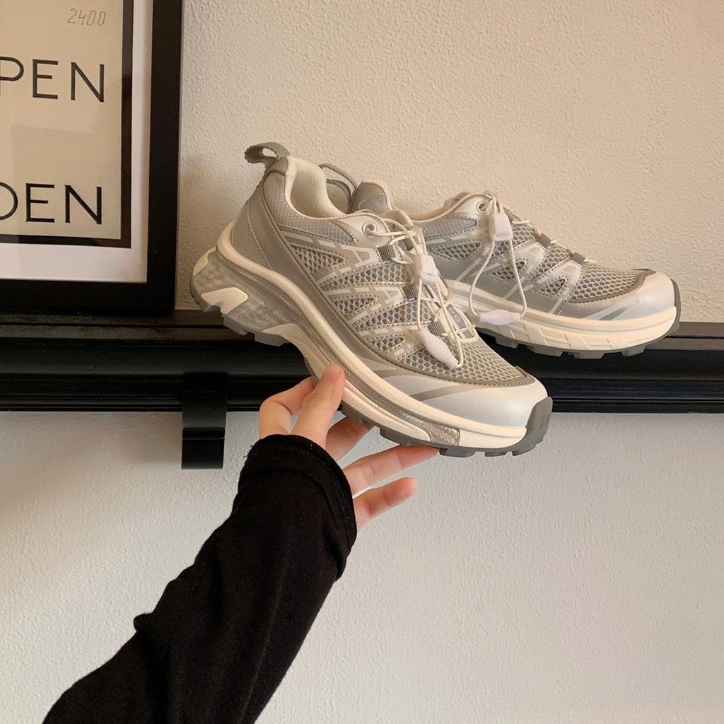 У Grape mother есть такие же модные туфли для папы в тон, как и у женщин, 2024 года, новые спортивные туфли на платформе с завязками, легкие повседневные туфли