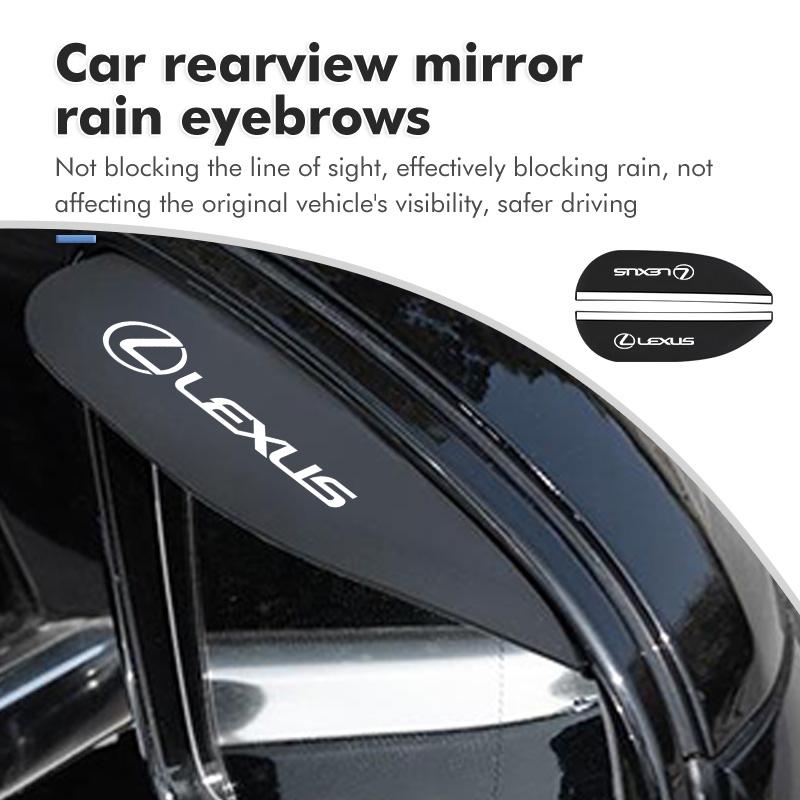 PVC Car Rearview Mirror Eyebrow Rain Visor Sun Shade Rainproof Cover For Lexus RX350 IS300 ES250 ES200 ES330 ES350 IS250 GS300