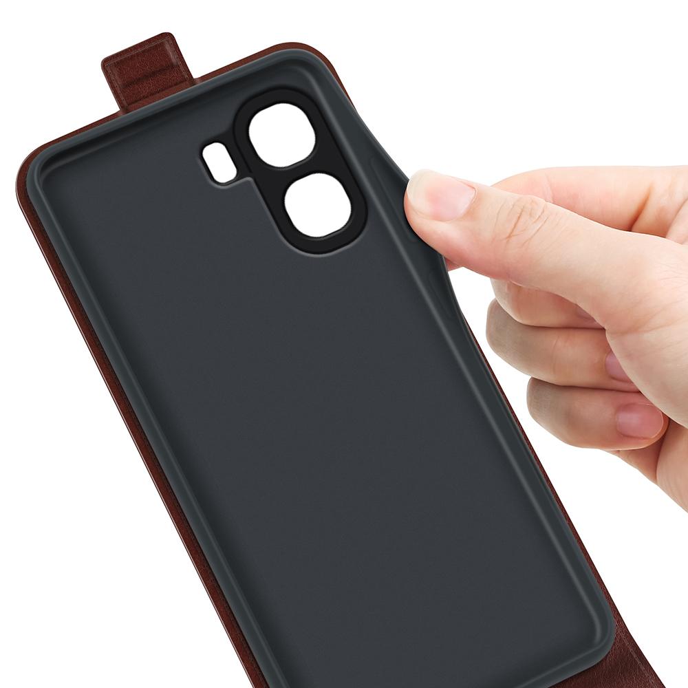 Чехол для телефона Oppo A6x 5G / A6x 4G с отделениями для карт, вертикальный флип, кожаный чехол