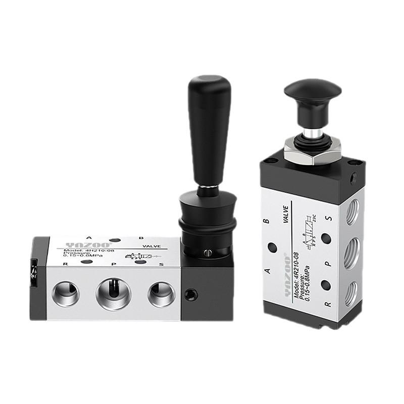 Pneumatic Hand Lever Valve 4R210 4H210-08, Cylinder Directional Control Valve 4H310 4R410, Manual Pneumatically-Controlled Valve.