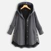 M-8XL Women's Spring and Autumn Long Hooded Ladies Casual Women's Regular Hooded Loose Jacket