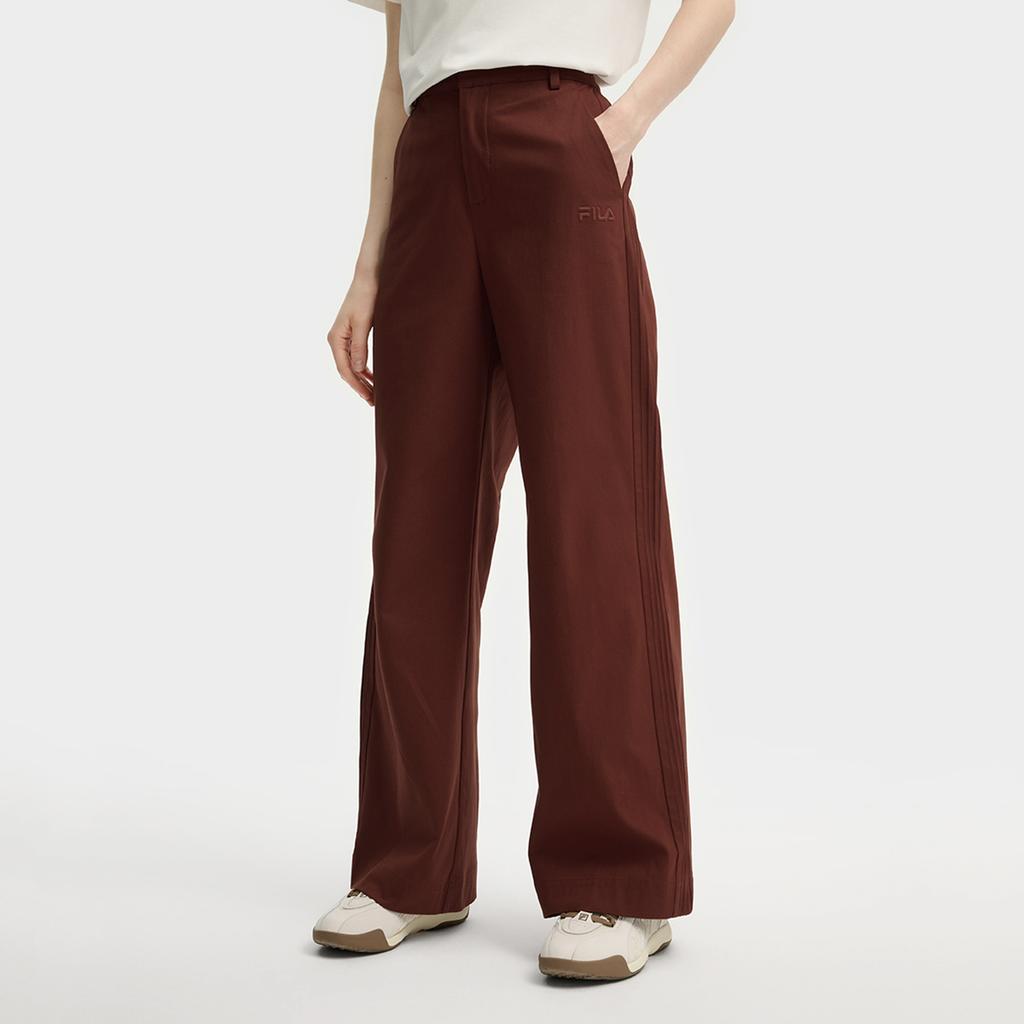 Fila Heritage Fashion Versatile Woven Casual Pants Women Bottoms Red-Clay F11W538806FBN