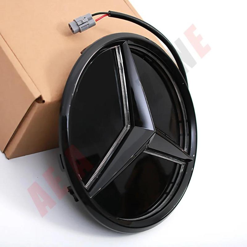 Новейший 3D стиль Эмблема звезды на решетку радиатора автомобиля Логотип Значок для Mercedes Benz W205 W177 W217 R231 W118 C257 H247 X247