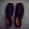 Fashion Men Espadrilles Canvas Shoes Man Fisherman Shoes Luxury Brand Designer Lace Up Flats Breathable Men Casual Shoes