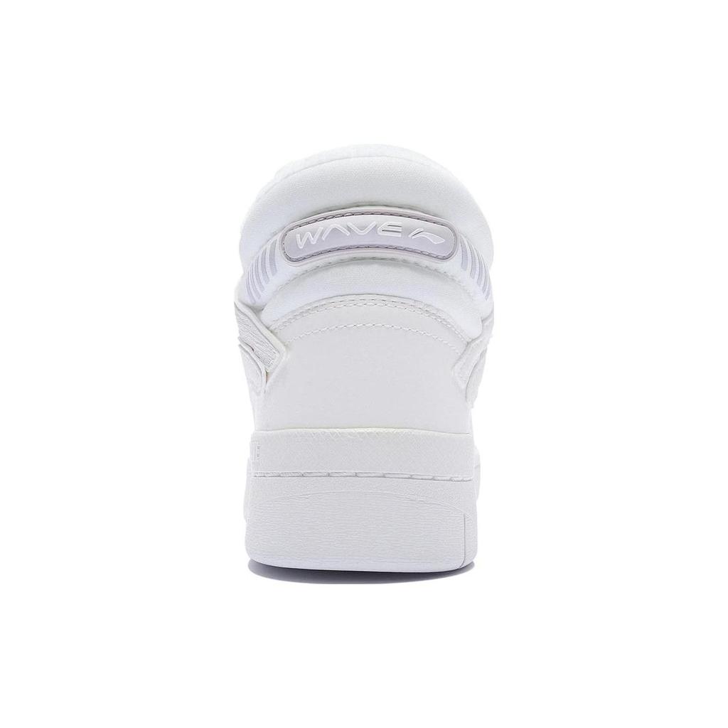 Li Ning We Wo Mid Wear Resistant Non Slip Warm High Top Skate Shoes Women Skate Shoes White AGCS324-1