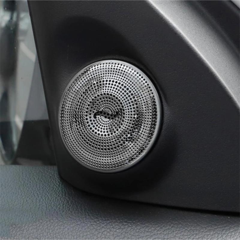 For Mitsubishi Outlander 2013 - Door Audio Speaker Loudspeaker Frame A Pillar horn Decoration Cover Interior Accessories