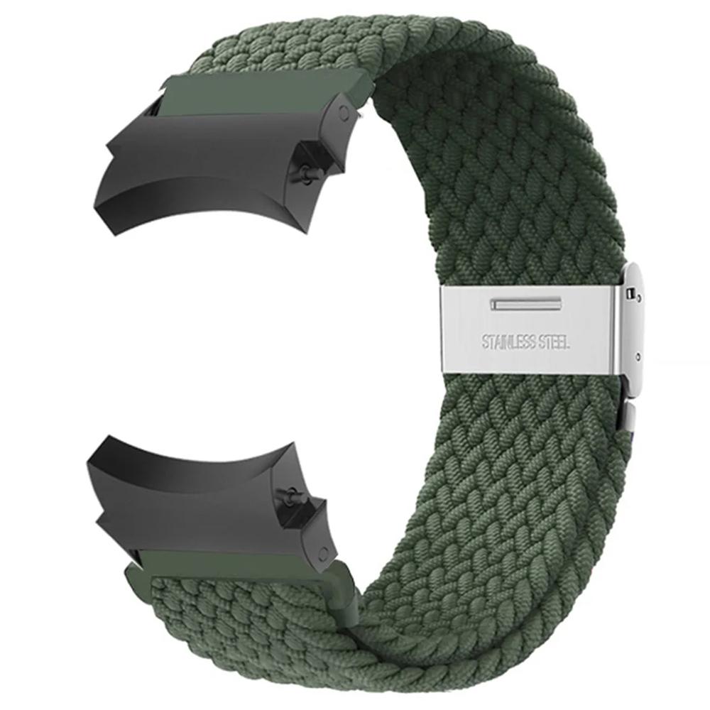 Для Samsung Galaxy Watch FE 40 мм/Watch4/Watch 5/Watch6 Classic Series Ремешок для часов Нейлоновый плетеный ремешок для часов