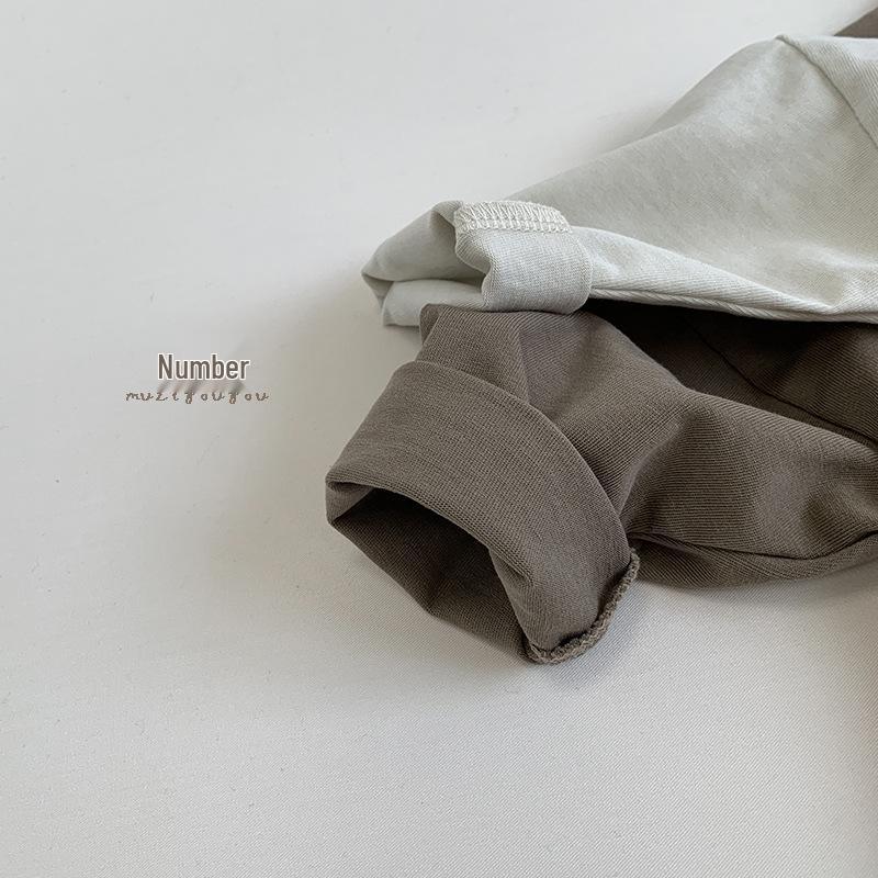 Kids' Autumn Long-Sleeve Cotton T-Shirt - Versatile Korean Style for Boys & Girls