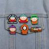 6PCS Cartoon Animated Character Enamel Pins Custom Cute Metal Badges Lapel Brooches On Backpack Hat Jewelry Gift for Kid Friends