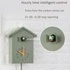 Accurate Bird House Clock House Shape Wall Art Modern Design Cuckoo Chime  Garden
