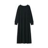 Платье свободного покроя MUJI из смеси вискозы FD1JVA4S черного цвета XXL для женщин для женщин для женщин