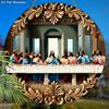 Classic The Last Supper Themed Wooden Sign - Decorative Plaque with Jesus Pattern - Ideal for Living Room, Home Decoration