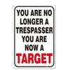 No Trespassing No Entry Private Property Warning Signs Public Garage Workshop Wall Plaques Decor Vintage Metal Plate Tin Sign