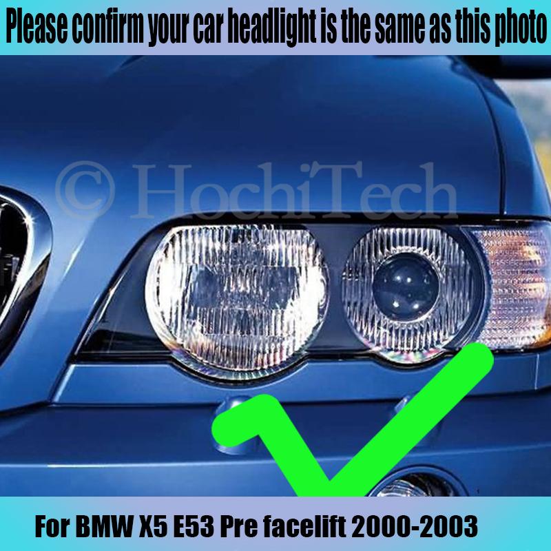 Для BMW X5 E53 до рестайлинга 2000 2001 2002 2003 LED SMD Хлопковый Переключатель Светодиодный Дневной Свет Ангельские Глаза Кольцо DRL Комплект
