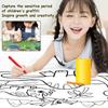 Children's Drawing Roll Sticky Color Filling Paper DIY Roll For Kids Cuttable Coloring Paint B2F8