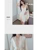 Пижамный комплект из кружева Ice Silk Deep V Backless для женщин