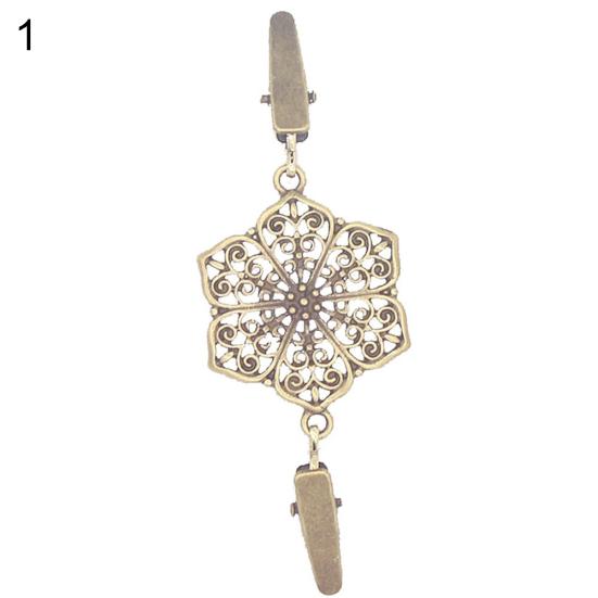 Винтажный женский свитер с двойным зажимом и полым цветком, воротник рубашки, кардиган, клипса