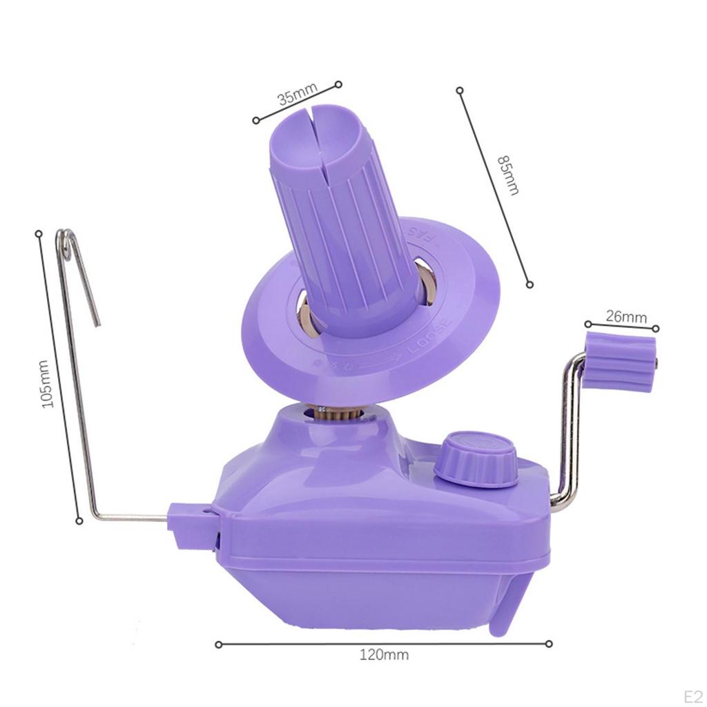 Hand Operated Yarn Winder Convenient Multipurpose Crank Handheld Low Noise with Handle Manual