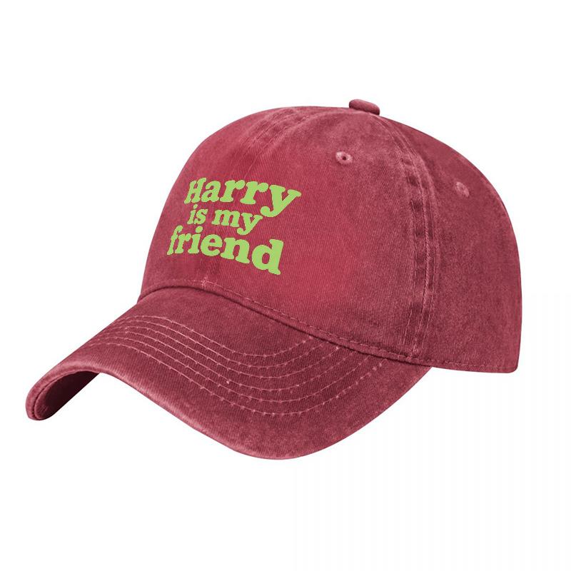 Harry is my friend vintage washed cotton baseball cap unisex casual hat for Unisex and Women classic design comfortable fit