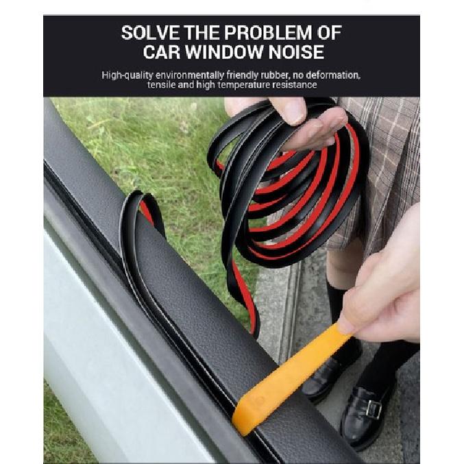 For Nissan 6.6ft V-Shape Car Side Window Trim Edge Moulding Rubber Sealing Strip