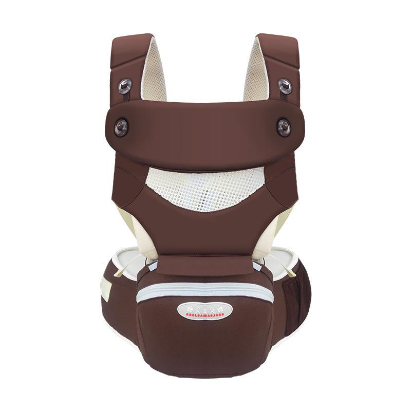Baby carrier with hip seat, suitable for newborns to toddlers, maximum weight capacity 44 lbs