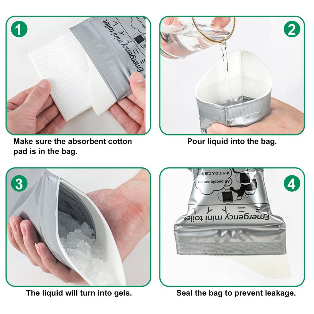 Одноразовые мешки для мочи, портативные 700 мл, дорожные мешки для мочи для путешествий на открытом воздухе, аварийного кемпинга