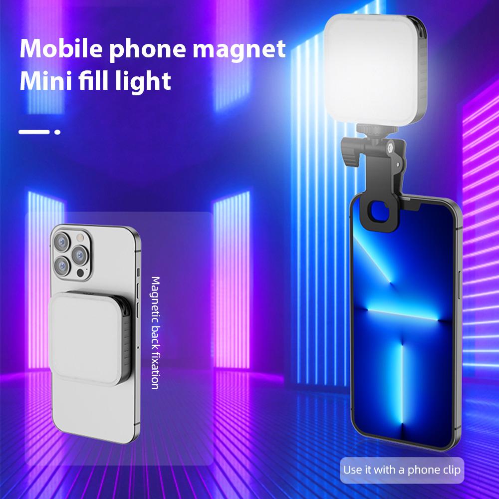 Магнитный RGB Видеосвет Фотосъемка Заполняющий свет 2500K-9000K Регулируемый 20 Световых Эффектов Видеосвет для Компьютера Планшета Мобильного Телефона Камеры Bui