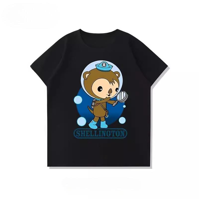 Potdemiel Octonauts Rescue Team Childrens 100 Cotton TShirt New Summer Style Comfortable and Breathable Childrens TShirt