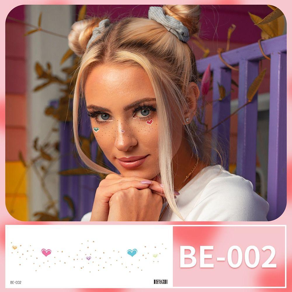 Временные татуировки макияж наклейки для лица наклейка для лица татуировка наклейка удобная татуировка для лица для девочек