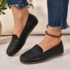 Fashion Women's Shoes Slip On Women's Flats Hot Sale Embroidery Casual Flat Shoes New Plus Size Solid Flat Low Heels
