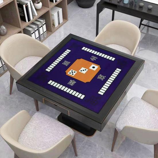 Коврик для маджонга Утолщенный Бесшумный 3D-эффект Высокая Впитываемость Изысканная Вышивка Нескользящая Квадратная Ткань для Маджонга Подкладка для Покерного Стола Домашнее Использование