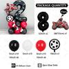 47pcs Racing Themed Balloons Black Lines Number Birthday Balloons Helmet Tire Party Decoration Children's Birthday Surprise Gift