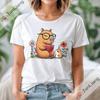 Футболка Capyeras Funny Cute Capybara Color Concert Tour Cute Animal с короткими рукавами и круглым вырезом, свободный топ Harajuku
