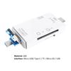 Многофункциональный USB-ридер 6-в-1 Мини Type-C 3-карточный ридер для карт TF-SD OTG-адаптер
