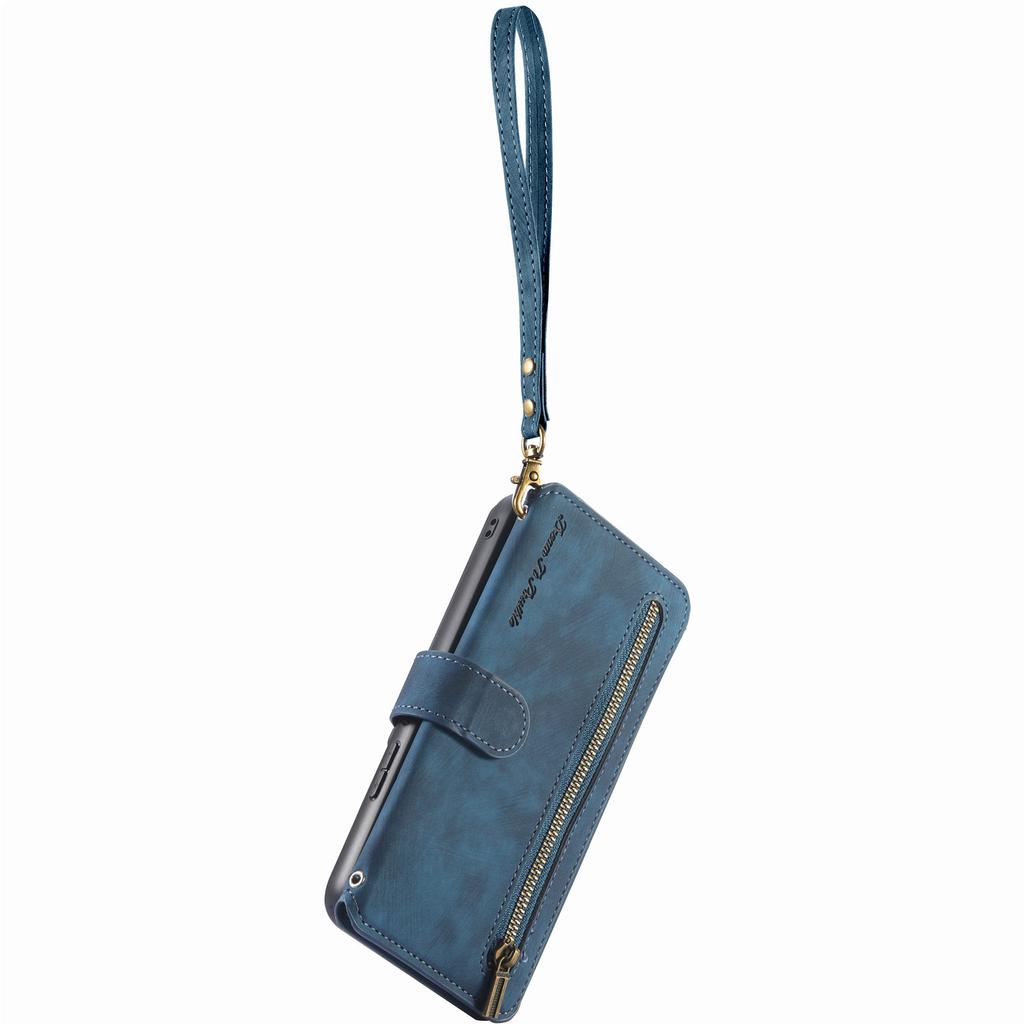 Роскошный кожаный чехол-кошелек 3-в-1 для OnePlus 11/Nord CE3/13R/Xperia 1 VII/Nothing CMF Phone 2 Pro/3a.w/ Подставка, Противоударный, RFID, Множество отделений и молния