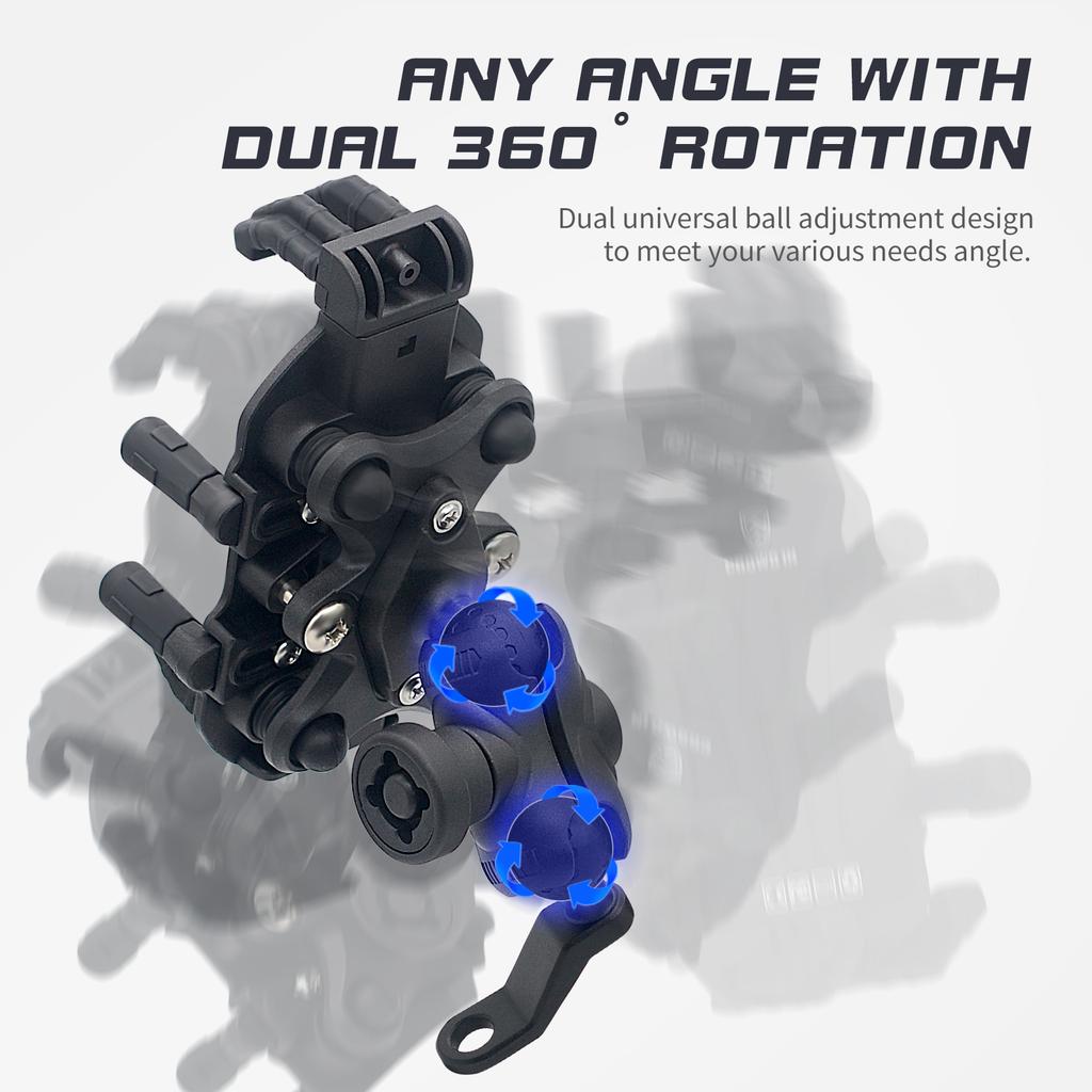 Подставка для мобильного телефона на мотоцикле в горах, автомобильный алюминиевый сплав, улучшенный амортизатор, электрическая подставка, антивибрационный стиль сиденья для зеркала