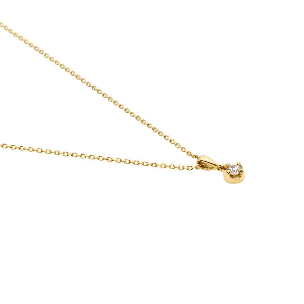 Vendome Necklace K18 Yellow Gold Single Diamond GGVN013840DI [Official] [VIH Aoyama]