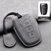 Leather Car Key Case Cover Shell For Hyundai Grand Santa Fe 3 DM I30 IX35 Ix45 Encino KONA Solaris Azera Grandeur Creta 2 Kona