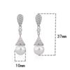Sace Gems Классические серьги с цирконом из медного сплава для женщин, подарки на свадьбу