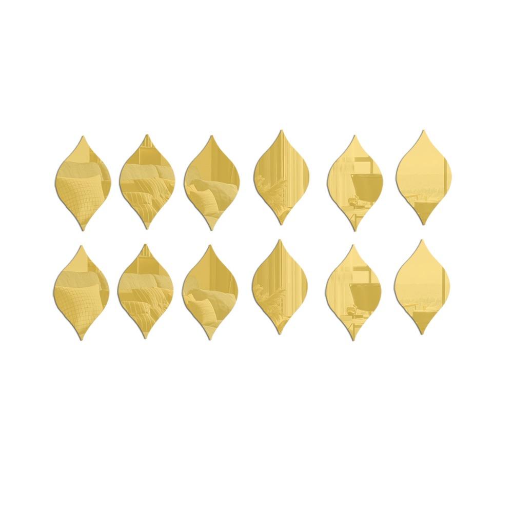 12 шт./компл. наклейки на стену в форме капли воды, акриловые наклейки на вход, 3D-линзы для ванной комнаты