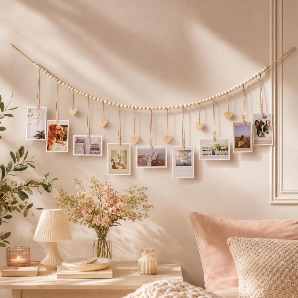 Minimalist Wall Hanging Photo Clip DIY Wall Decoration Frame Hanging Photo Display Living Room